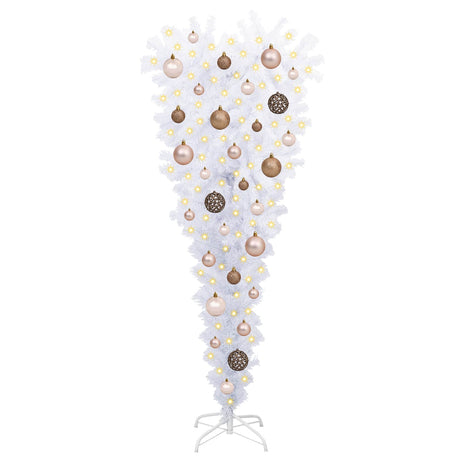 Vidaxl kunstkerstboom met 150 led wit 120 cm pvc en staal