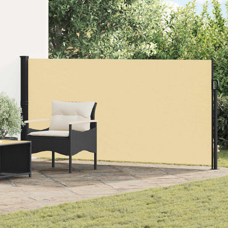 Vidaxl uittrekbaar zijscherm rechthoekig 120 x 600 cm polyester zand