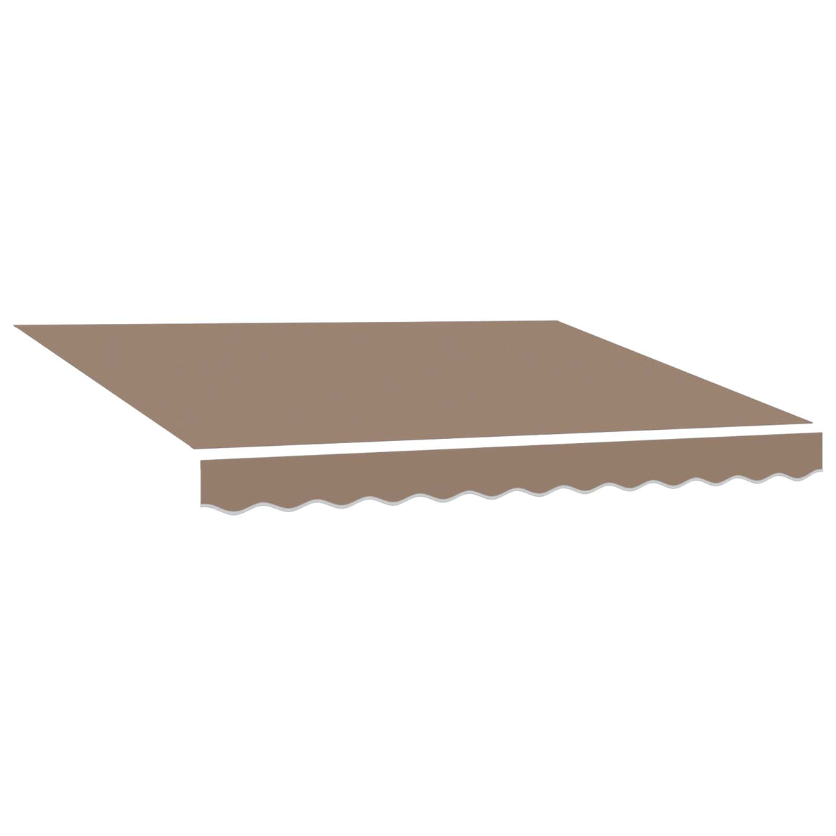 Vidaxl vervangend zonneschermdoek voor 2,5x2 m taupe polyester