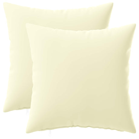 Vidaxl kussensloop 2 st heerlen crèmekleurig 30 x 30 cm polyester