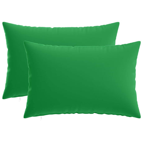 Vidaxl kussensloop 2 pcs heerlen groen 50 x 75 cm polyester