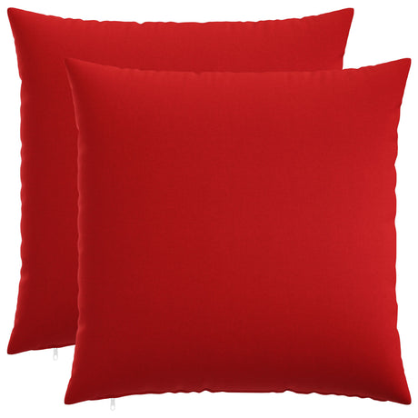 Vidaxl kussensloop 2 st heerlen rood 65 x 65 cm stof