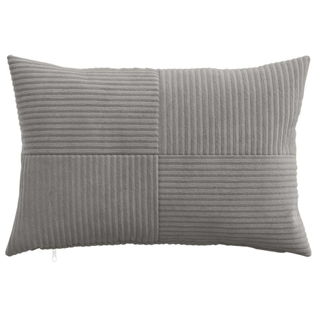Vidaxl kussensloop 2 st almelo lichtgrijs 30 x 50 cm corduroy