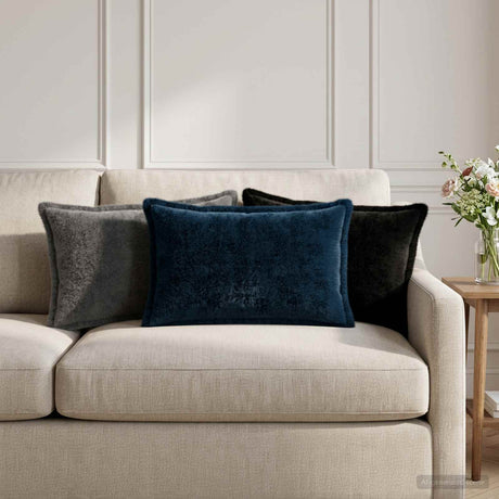 Vidaxl kussensloop 6 st houten zwart 40 x 60 cm nep konijnenbont