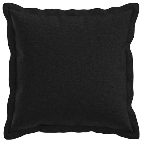 Vidaxl kussensloop 2 st houten zwart 40 x 40 cm faux linnen