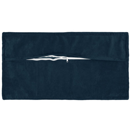Vidaxl kussensloop 2 st houten blauw 40 x 70 cm microfiber fleece