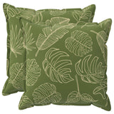 Vidaxl kussensloop 2 st houten bladontwerp 60 x 60 cm polyester
