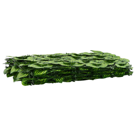 Vidaxl balkonscherm met bladeren groen en geel 600 x 150 cm