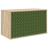 Vidaxl wandgemonteerd tv-meubel geleen 69 x 33 x 40 cm sonoma eiken