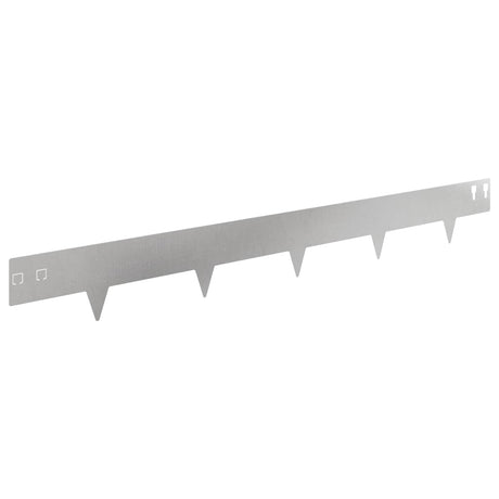 Vidaxl gazonrand 20 st 100 x 12 cm staal zilverkleurig