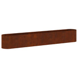 Vidaxl verhoogd tuinbed weervast staal 280 x 40 x 40 cm