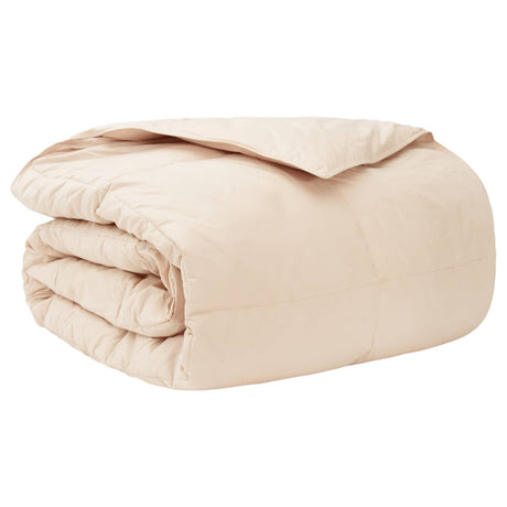 Vidaxl dekbedset 2 st 140 x 200 cm alle seizoenen kapokvezel beige