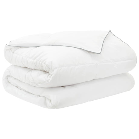 Vidaxl dekbedset 2 st 220 x 240 cm zomer 150 gsm bamboevezel wit