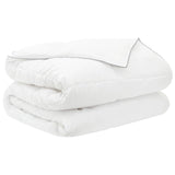 Vidaxl dekbedset met kussen wit 135 x 220 cm polyester, bamboe