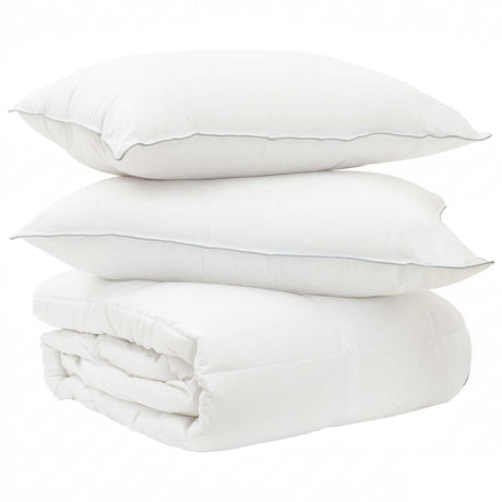 Vidaxl dekbed en hoofdkussen set 3 st 140 x 220 cm winter 1320 g stuk