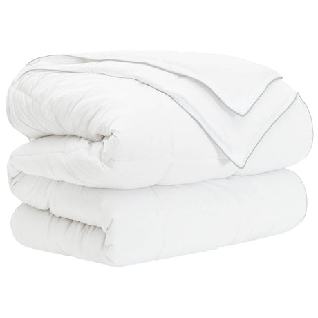 Vidaxl dekbedset 3 st 240 x 220 cm alle seizoenen bamboe wit
