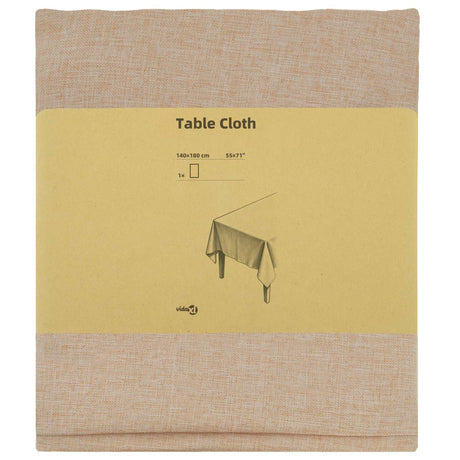 Vidaxl tafelkleed rechthoekig beige 140 x 180 cm