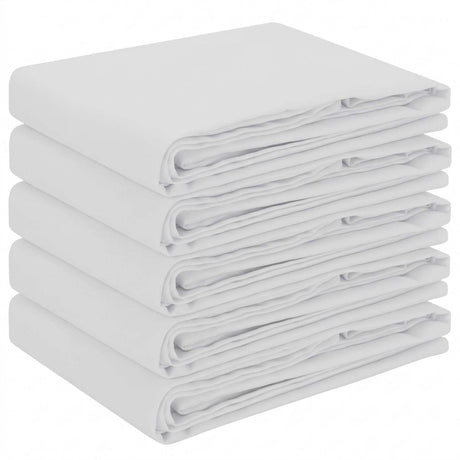 Vidaxl tafelkleed 5 st vierkant wit 90 x 90 cm polyester