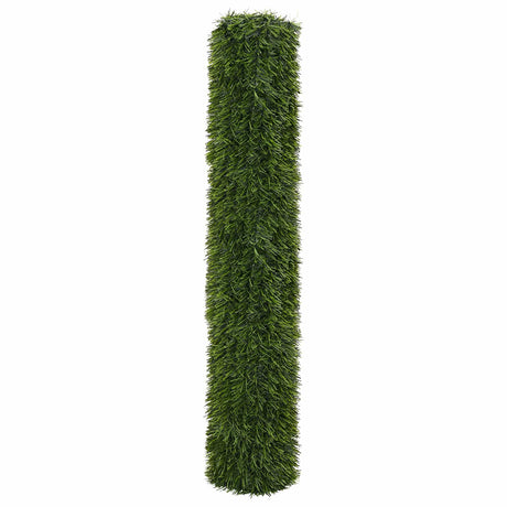Vidaxl kunstmatige omheining lichtgroen 1,5 x 5 m pvc en staal