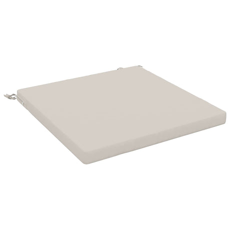 Vidaxl 1-piece zitkussen soest 100% polyester wit 60 x 60 x 5 cm