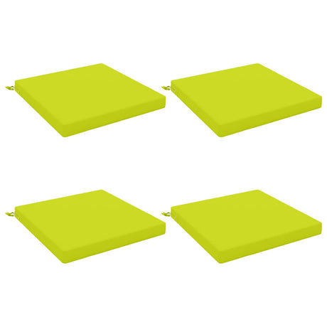 Vidaxl 4-piece zitkussens soest 4 st 100% polyester helder groen