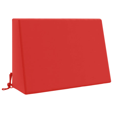 Vidaxl rugkussen soest 100% polyester rood 60 x 20 x 40 cm