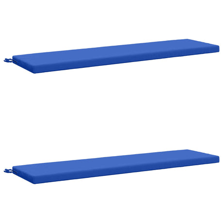 Vidaxl 2-delige bankkussens soest 100% polyester koninklijk blauw