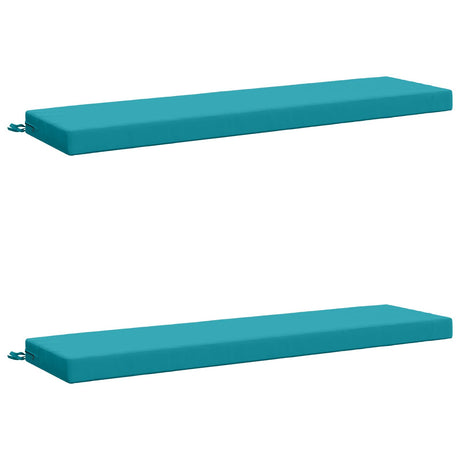 Vidaxl 2-delige bankkussens soest 2 st 100% polyester turquoise