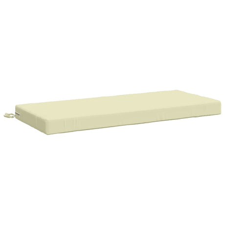 Vidaxl bankkussen soest 100% polyester crèmekleurig 110 x 50 x 8 cm