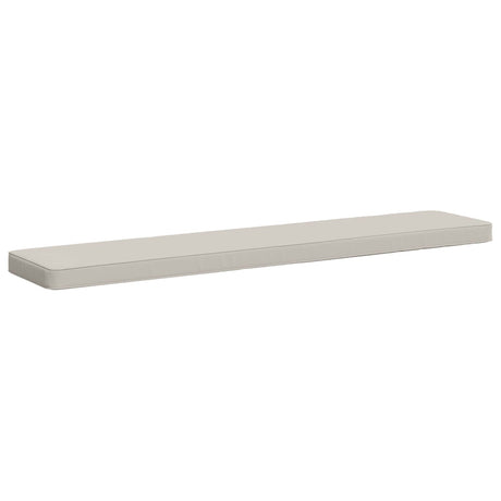 Vidaxl 1-delig bankkussen vught 100% polyester wit 160 x 30 x 5 cm
