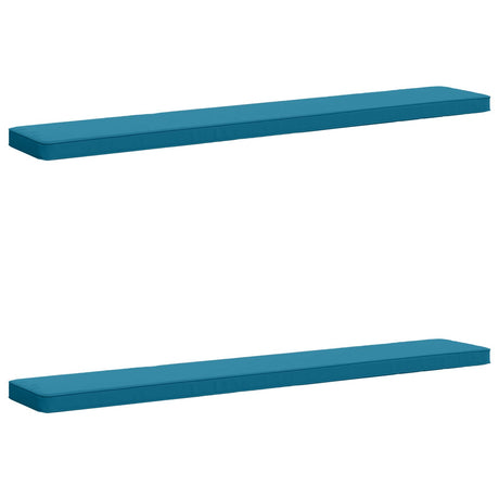 Vidaxl 2-delige bankkussens vught 2 pcs 100% polyester lichtblauw