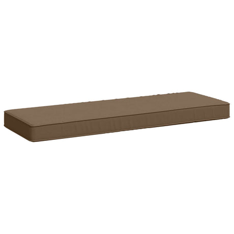 Vidaxl 1-delig bankkussen vught 100% polyester taupe 80 x 40 x 5 cm