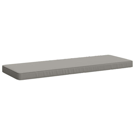 Vidaxl 1-delig bankkussen vught 100% polyester grijs 100 x 40 x 5 cm
