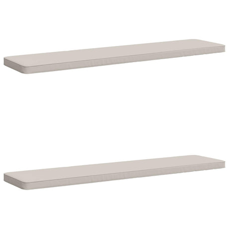 Vidaxl 2-delige bankkussens vught 2 st 100% polyester wit