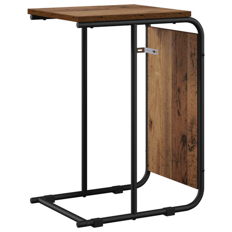 Vidaxl bijzettafel oud hout 40 x 31 x 55 cm bewerkt hout