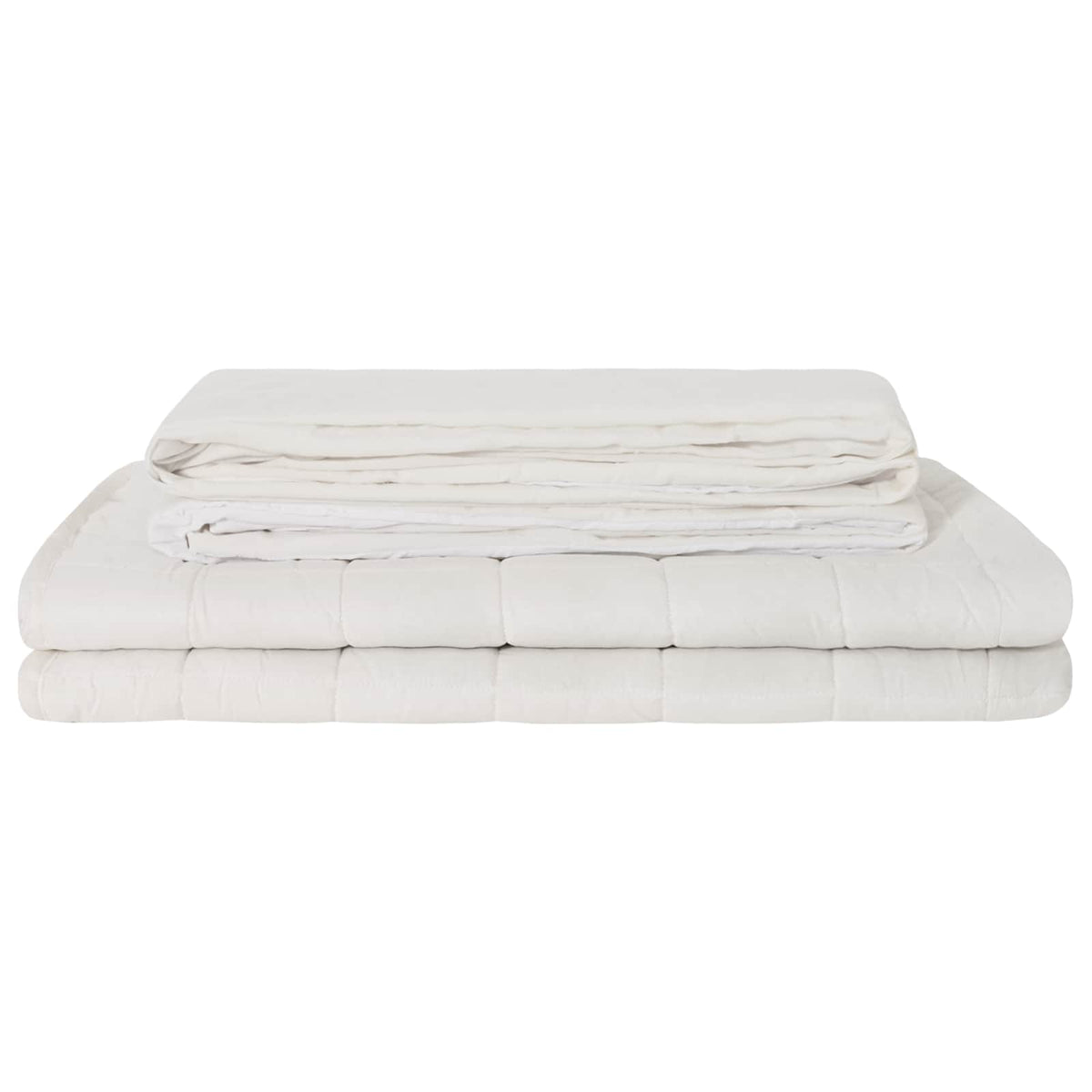 Vidaxl verzwaarde dekens wit 200 x 200 cm 9 kg 100% katoen 205t