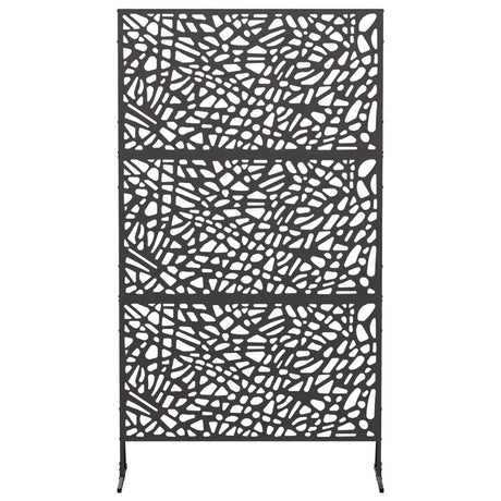 Vidaxl privacyscherm 100 x 50 x 180 cm staal zwart