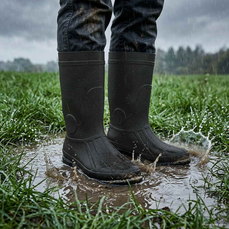 Vidaxl regenlaarzen pvc maat 45 zwart