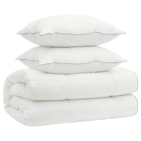 Vidaxl dekbed en kussen set 3 st 200x240 cm 4 seizoenen 140+220 gsm