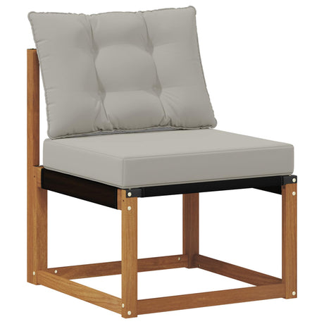 Vidaxl buiten midden sofa massief acaciahout en textilene naturel