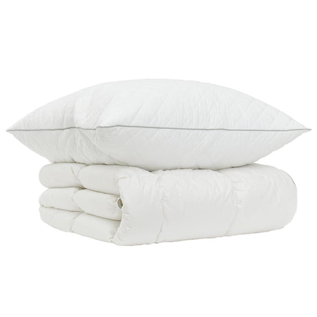 Vidaxl 90% ganzen dons dekbedset fulda 2 st 135 x 200 cm winter wit