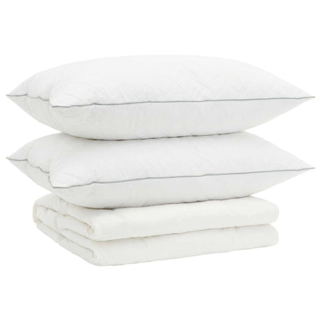 Vidaxl 90% ganzen dons dekbedset fulda 3 st 220 x 240 cm zomer 100 gsm