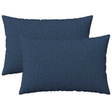 Vidaxl kussen met kussen heerlen 2 st blauw stof