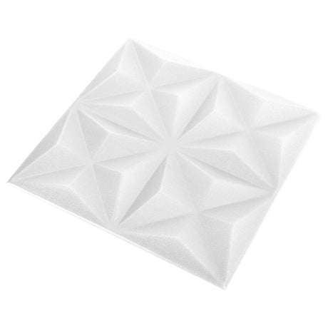 Vidaxl wandpanelen 48 st 50 x 50 cm origami wit xps schuim