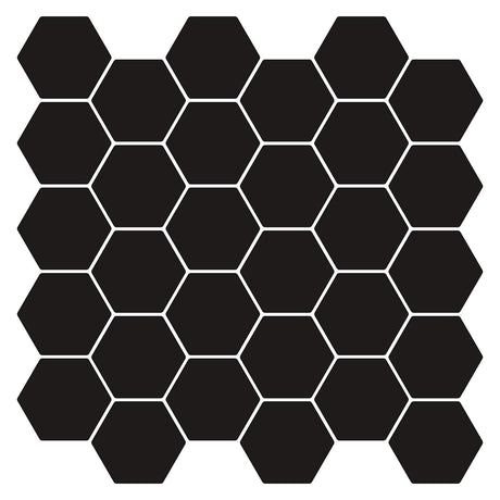 Vidaxl hexagon tegel 10 st zwart 30 x 30 cm polyurethaan en pet