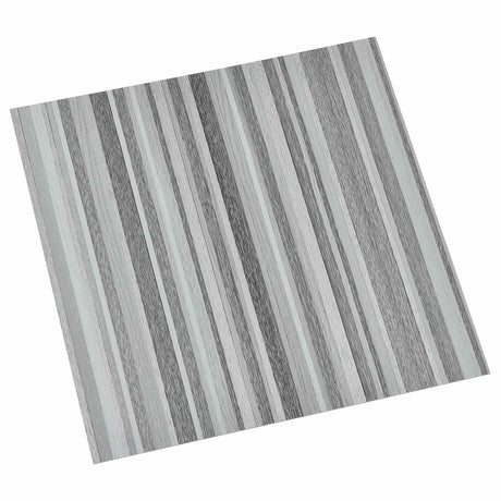 Vidaxl zelfklevende vloerplanken grijs en zwart 30,5 x 30,5 cm 20 st