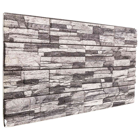 Vidaxl wandpanelen 10 st 100 x 50 cm donkergrijs en lichtgrijs