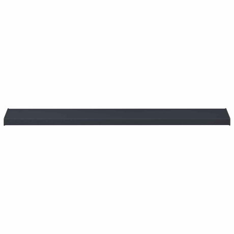 Vidaxl raamsokkel antraciet met houten nerf 140 x 20 x 4,5 cm pvc
