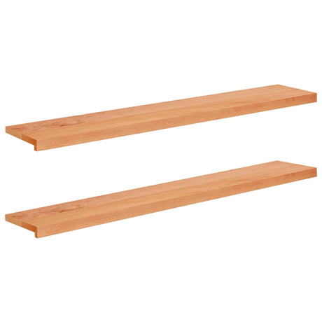 Vidaxl raamkozijnen 2 st geolied 160 x 25 x 2 cm massief beukenhout