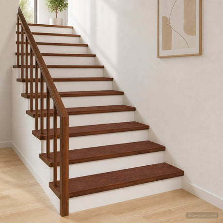Vidaxl trap tread 4 st 80 x 25 x 2 cm donkerbruin massief eikenhout